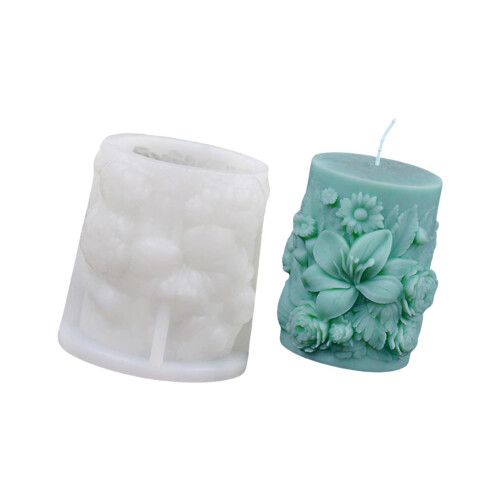 Silicone Flower Mold with Intricate Patterns for Soap Making, Crafts and Home Decor