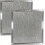 942347 Aluminum Mesh Microwave Grease Filter 2 Pack, Compatible Replacement for GE 3