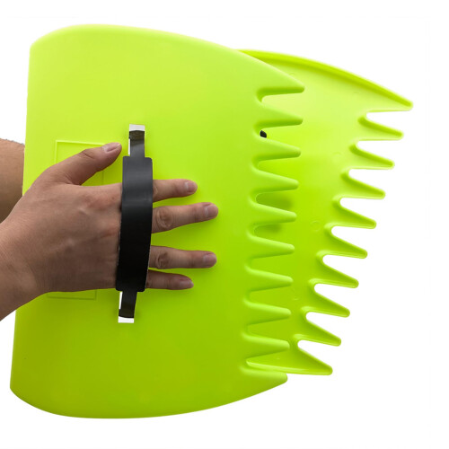 Leaf Scoops Large Hand Rake Claws 2pcs for Yard Work Leaves and Debris with Adjustable Strap