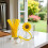 Silicone Sunflower Straw Covers Reusable Splashproof Dustproof Drinking Straw Tips for Cups 4