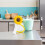Silicone Sunflower Straw Covers Reusable Splashproof Dustproof Drinking Straw Tips for Cups 2