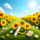 Silicone Sunflower Straw Covers Reusable Splashproof Dustproof Drinking Straw Tips for Cups 5