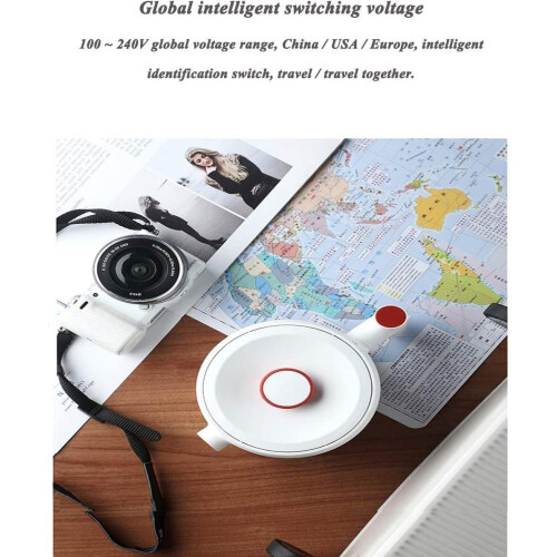 Travel Electric Kettle 600ML Foldable Design Fast Boiling Dual Voltage Compact for Camping 2