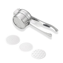 Potato Ricer with 3 Interchangeable Discs Heavy Duty Stainless Steel Masher Durable Easy Clean