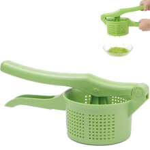 Vegetable Squeezer and Potato Ricer, Manual Hand Press for Quick Water Removal, Green FoodGrade