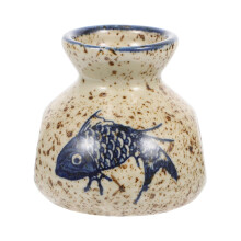 Ceramic Toothpick Holder Vintage Vase Design Durable Mini Porcelain Decor for Kitchen or Table