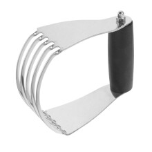 Stainless Steel Dough Blender with Builtin Scraper Heavy Duty Pastry Cutter for Baking