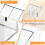 Acrylic Silverware Caddy with Compartments, Transparent Utensil Holder with Nonslip Base for Kitchen Dining Table 4