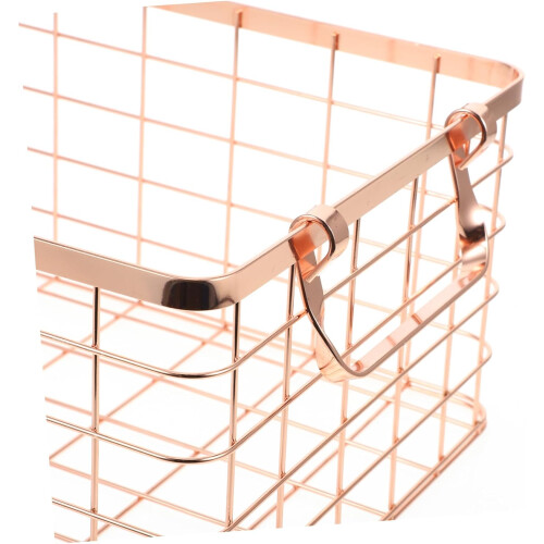 Wire Storage Basket with Handle Large Capacity Metal Fruit Basket for Kitchen Counter Decor 1