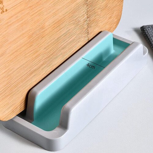 Kitchen Knife Holder with Cutting Board Rack, Detachable MultiSlot Storage Block, PP Plastic Organizer 2