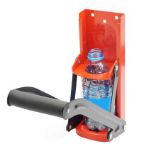 Heavy Duty Wall Mounted Can Crusher for Recycling, Red Aluminum Beer and Soda Bottle Smasher