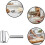 Stainless Steel Rolling Pin for Baking with Ergonomic Grip, RustResistant Polished Dough Roller Silver 3