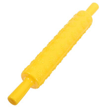 Sunflower Embossed Fondant Rolling Pin Plastic Tool for Cake Decorating Pastry Dough Marzipan