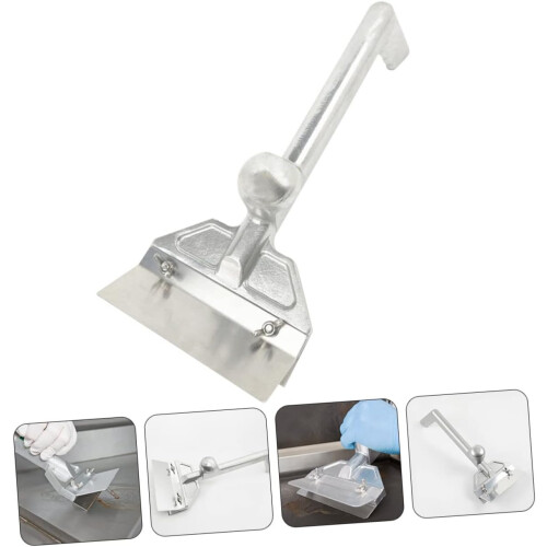 Stainless Steel Griddle Scraper and Grill Spatula for BBQ, Easy Grease Removal, MultiGrill Use 1