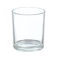 Clear Tiny Utility Cylinder Glass Vase, Small Planter Terrarium with Transparent Design for Home Accent Decor, Tea Light Votive Candle Holder