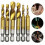 Screw Tapping Tool with HSS Construction, Titanium Coated Combination Drill and Tap Bit for Metric Threads, Self-centering Design Ensures Precision, 2