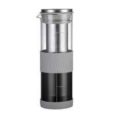 Cold Brew Coffee Maker 800ml Glass Pot with Stainless Steel Filter for Iced Coffee and Tea