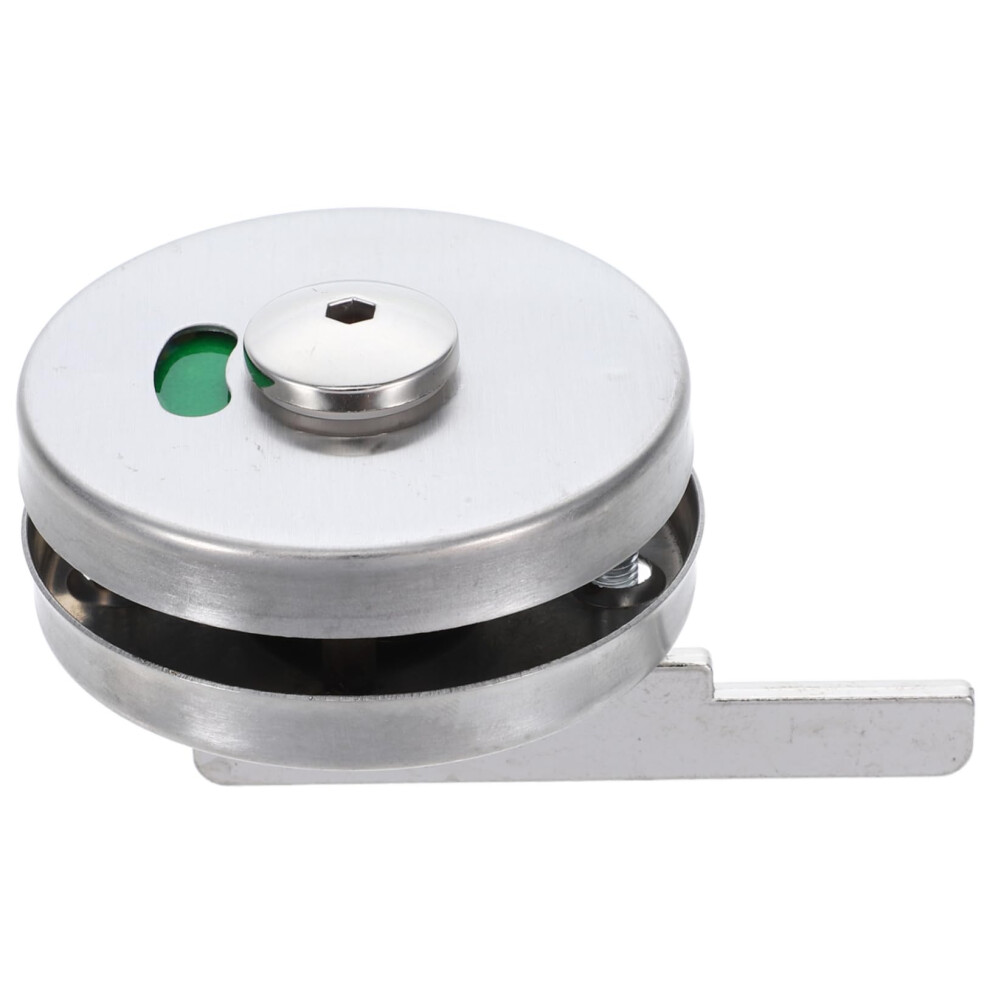 Stainless Steel Bathroom Indicator Lock With Deadbolt And Clear Occupied Vacant Sign For Public Restrooms 9113335195097