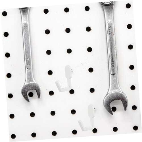 20Pack JShape Pegboard Hooks White Heavy Duty Pegboard Accessories for Garage Kitchen Craft 1