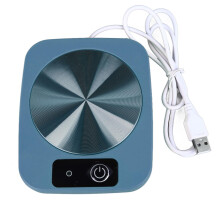 Coffee Mug Warmer 55 Smart Constant Temperature USB Powered Beverage Heater Pad for Home Office Blue
