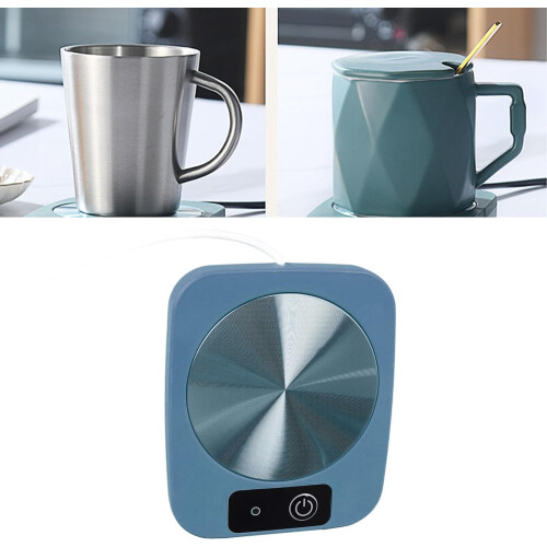 Coffee Mug Warmer with Smart Temperature Control, USB Powered Tea Cup Heater, Waterproof Blue 2