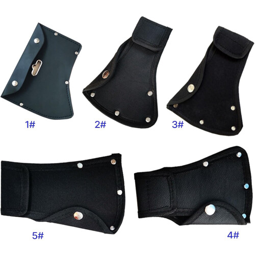 Leather Axe Sheath with Safety Blade Protection and Belt Loop for Camping Hatchet 1