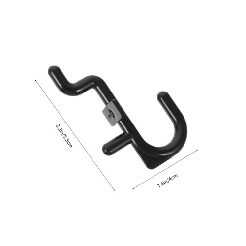 60 Pack Pegboard Hooks Plastic J Hooks with Locking Secure Hold for Garage Tool Organization 1