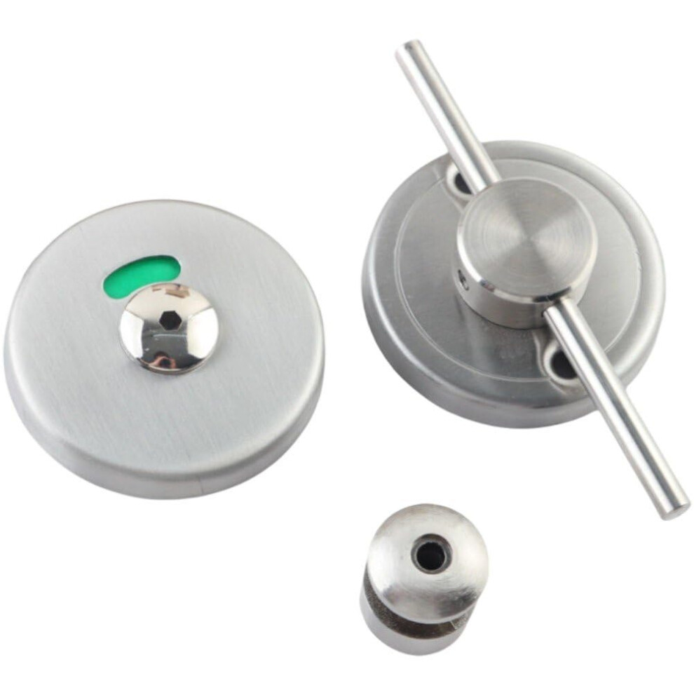 Stainless Steel Toilet Indicator Lock With Clear Status And Privacy For Public Restroom Doors 9113335195998