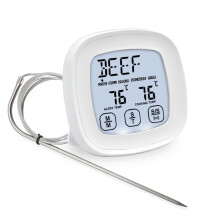 Digital Meat Thermometer with Instant Read and HeatResistant Stainless Steel Probe for BBQ and Oven