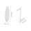 4Pcs Heavy Duty White Plastic Pegboard Hooks for Garage Tool Storage and Workshop Organization 2
