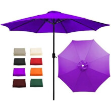 Waterproof Patio Umbrella Cover UV Resistant Replacement Canopy Fits 6/8 Rib Garden Parasol