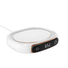 Adjustable Temperature Coffee Mug Warmer for Office and Home with LongLasting Heat, White
