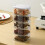 Spice Storage Container with Airtight SideLocking Lid, Clear 5Compartment Stackable Organizer for Kitchen Herbs and Snacks 1