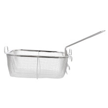 Stainless Steel Deep Fryer Basket with Heat Resistant Handle, Quick Drainage for Home and Restaurant