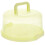 Cake Carrier with Secure Locking Lid and Handle, Clear Plastic Dome Cake Storage Container Green Ref: 3740 1