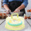 Cake Carrier with Secure Locking Lid and Handle, Clear Plastic Dome Cake Storage Container Green Ref: 3740 5