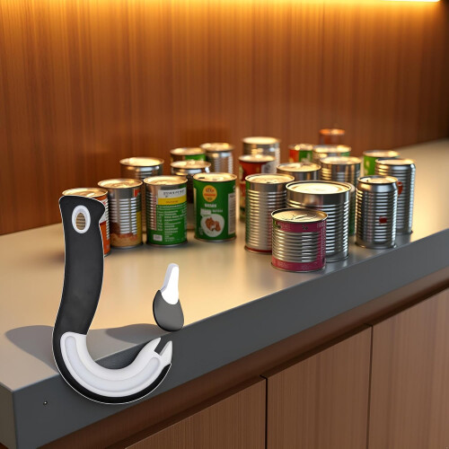 Manual Can Opener with Ergonomic EasyGrip Handle for Seniors, LaborSaving Ring Pull Cans 2