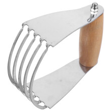 Pastry Cutter and Dough Scraper Stainless Steel Blender for Effortless Baking and Fluffy Pastries