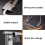 Bubble Wrap Dispenser with Foldable Bracket, Vertical Steel Holder for Warehouse Packaging 3
