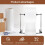 Bubble Wrap Dispenser with Foldable Bracket, Vertical Steel Holder for Warehouse Packaging 4