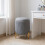 Living And Home Modern Pleated Storage Ottoman with Metal Base 2