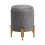Living And Home Modern Pleated Storage Ottoman with Metal Base 4