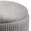 Living And Home Modern Pleated Storage Ottoman with Metal Base 5