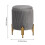 Living And Home Modern Pleated Storage Ottoman with Metal Base 6