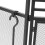 Fireplace Screen with Doors and Tools, Fireproof Foldable Black Metal, Child Safety Protection 4