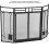 Fireplace Screen with Doors and Tools, Fireproof Foldable Black Metal, Child Safety Protection 5