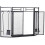 Fireplace Screen with Doors and Tools, Fireproof Foldable Black Metal, Child Safety Protection 3