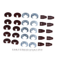 Drawer Slides and Track Guide Kit for Rite Trak II, Aluminum Alloy Glide Replacement with 50pcs Accessories
