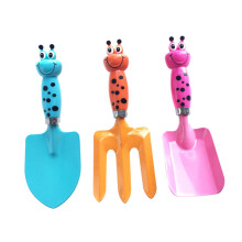 Kids Gardening Tools Set with Cartoon Shovel and Fork, ChildFriendly Grip for Beach and Backyard
