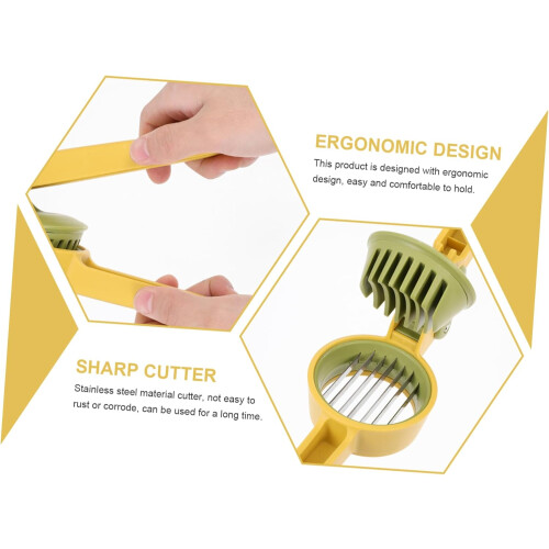 Egg Slicer and Strawberry Slicer Manual Kitchen Tool for Quick Fruit and Vegetable Cutting 2